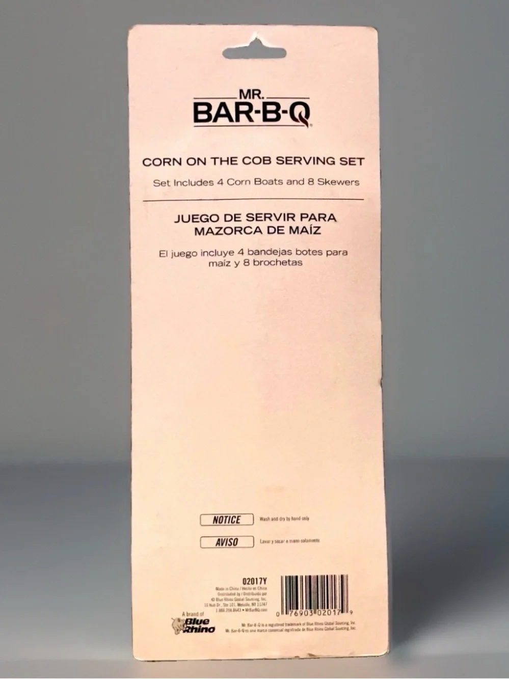 Mr. Bar-B-Q Corn on the Cob Serving Set - 4 Corn Boats & 8 Skewers - NEW SEALED